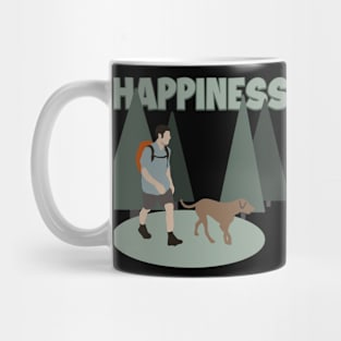 Happiness Wander Backpacking Outdoor Hiker Hiking Mug